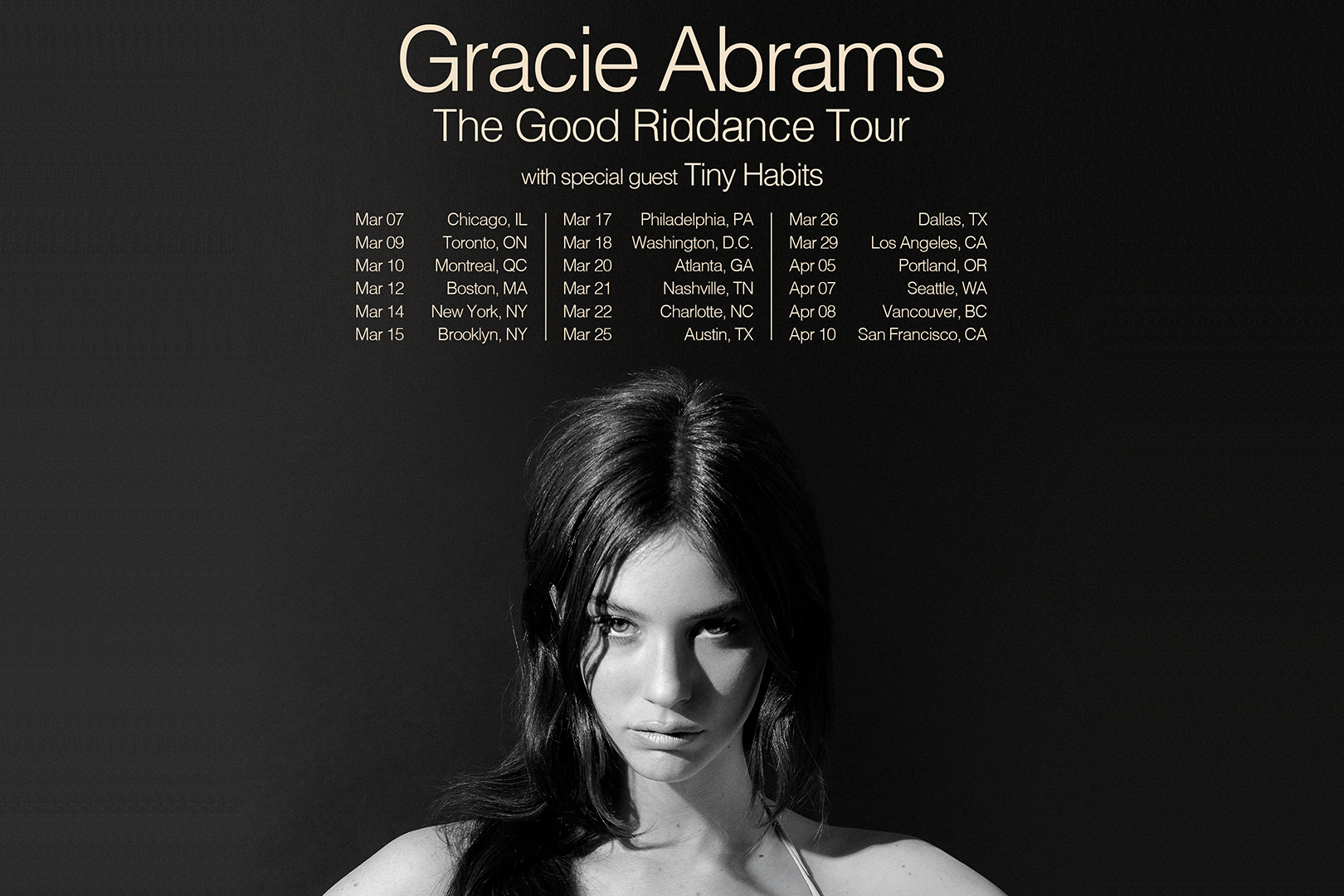 Gracie Abrams Tour w/ Tiny Habits
